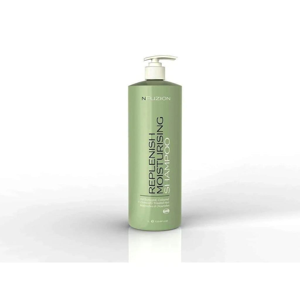 NFuzion Professional Replenish Moisturising Shampoo 375ml/1Ltr